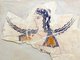 Greece: Fresco fragment of a dancing girl of Knossos, Crete, c. 1600-1450 BCE