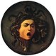 Italy: Medusa as the shield of Athena, 1595, painted by Michelangelo Merisi da Caravaggio (1571 – 1610)
