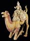 China: A camel rider, probably of Central Asian origin, riding a Bactrian camel, Tang Dynasty (618-907 CE)